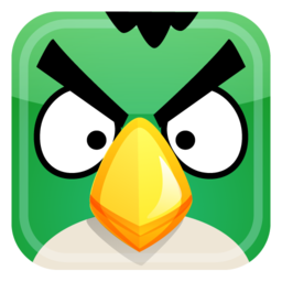 Green bird icon 256x256