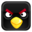 Black bird icon 32x32