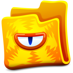 Yellow folder icon 256x256