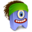 Dreadhair blue icon 32x32
