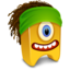 Dreadhair yellow icon 64x64