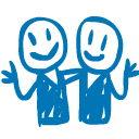 About us blue icon