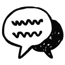 Comment black icon
