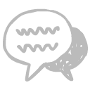Comment gray icon