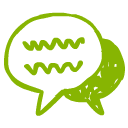 Comment green icon