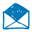 Email blue icon