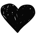 Favorite black icon