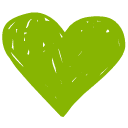 Favorite green icon