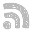 Feed gray icon