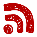 Feed red icon