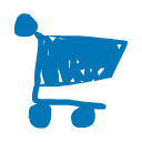 Shop blue icon