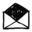 Email black icon 32x32