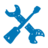 Services blue icon 48x48