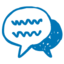 Comment blue icon 64x64