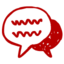 Comment red icon 64x64