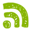 Feed green icon 64x64