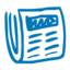 News blue icon 64x64
