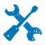 Services blue icon 64x64