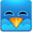 Twitter square happy icon 64x64