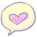 Talking about love icon