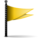 Flag yellow icon