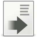 Format indent more icon