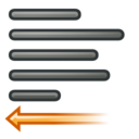 Format justify left icon