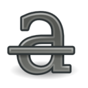 Format text strikethrough icon