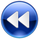 Media seek backward icon