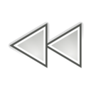 Media seek backward icon