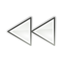 Media seek backward icon