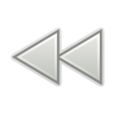 Media seek backward icon