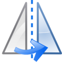 Object flip horizontal icon