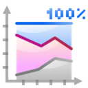 Office chart area percentage icon