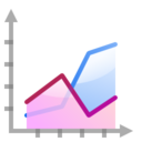 Office chart area icon