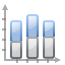Office chart bar stacked icon