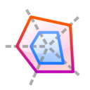 Office chart polar stacked icon