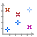 Office chart scatter icon