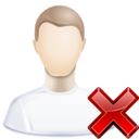 User delete icon