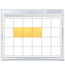 View calendar workweek icon