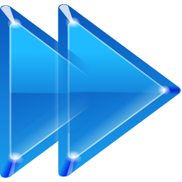 Arrow right double icon 256x256