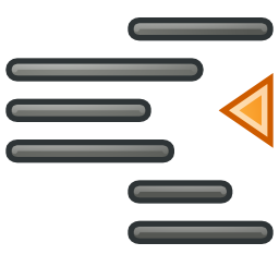 Format indent less icon 256x256