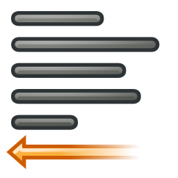 Format justify left icon 256x256