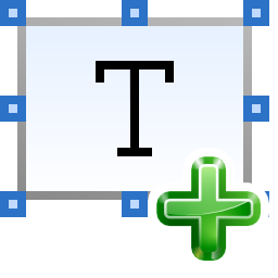 Insert text icon 256x256