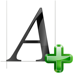 List add font icon 256x256