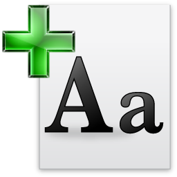 List add font icon 256x256