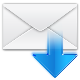 Mail get icon 256x256