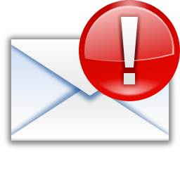 Mail mark important icon 256x256