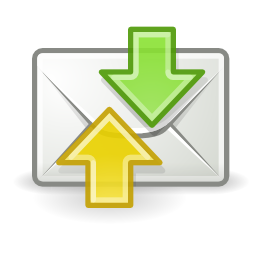 Mail send receive icon 256x256