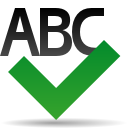 Tools check spelling icon 256x256
